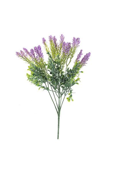 Zumzeria Buchet de flori artificiale de lavandă cu 7 tulpini și flori albe 36cm