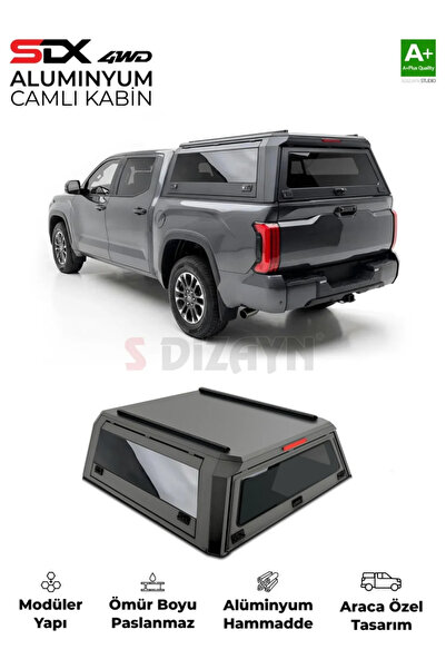 S Dizayn SDX Mitsubishi L200 Aluminyum Pro Camlı Kabin 2015-2023