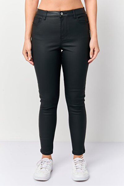 Don't Call Me Jennyfer Women Skinny Fit Solid Skinny Leg Pants, Black