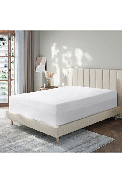 KARAZ LINEN غطاء فراش قطني 14 سم - طبقتين