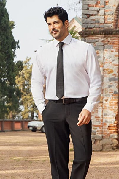 Altınyıldız Iron-Free 100% Cotton Men's White Shirt