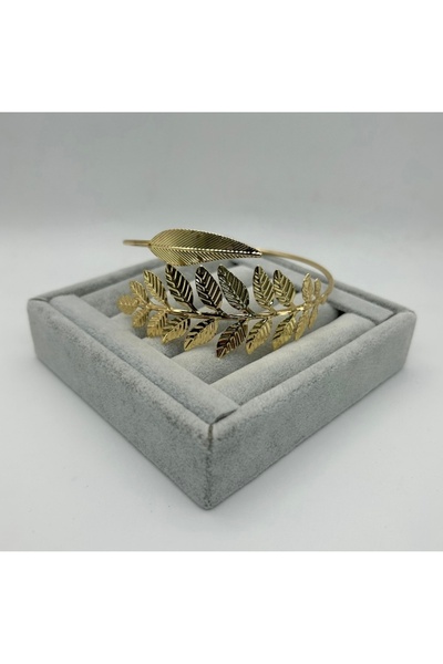 giez Yaprak İkili Yaprak Model Armcuff Pazu Kelepçe Üst Kol Bileziği