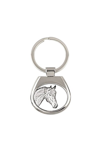 Art - Dog Art-Dog Bay Horse Breloc metalic personalizat – Pandantiv cal argin...