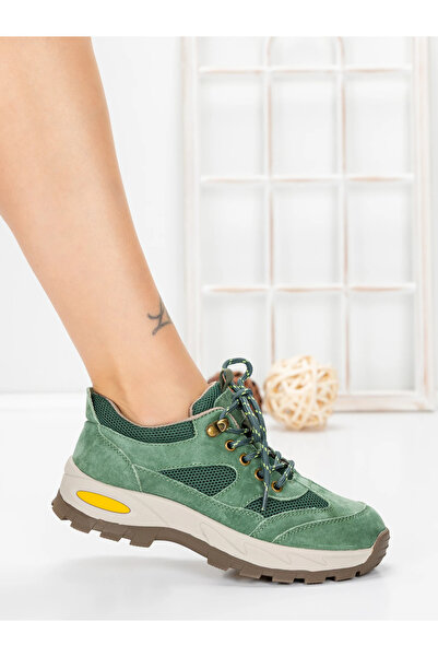 Berliner Women's Casual Shoes Made of Genuine Leather K22112 Green
