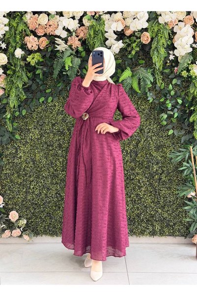 Moda Fatma Lima Dijital Astarlı Elbise