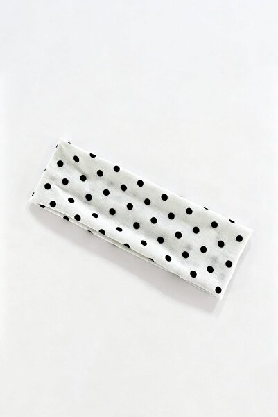 New Obsessions Black and White Polka Dot Hair Band