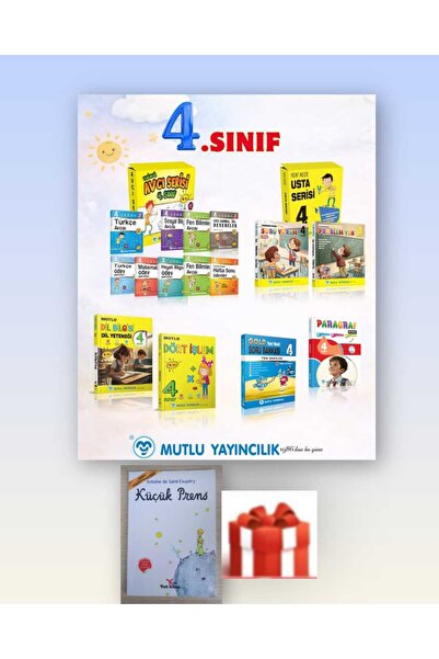 Mutlu Yayıncılık 4. Sınıf Avcı Serisi+ Usta Serisi +Dört İşlem +Gold Soru Ban...