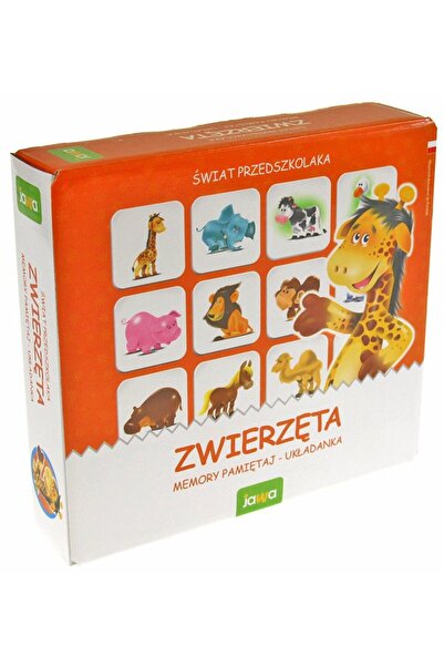 Jawa Joc de memorie ANIMALE mini puzzle pentru preșcolari GR0366