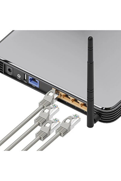 Extralink Cablu patch LAN CAT.5E UTP 2m cupru pur gri