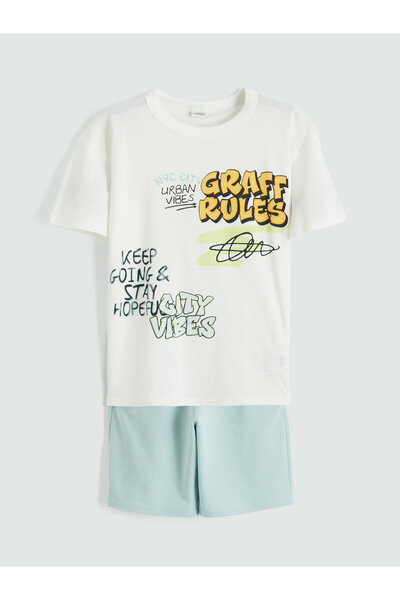 LC Waikiki NYC Printed Boys' Set