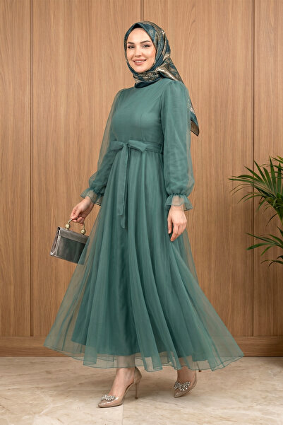 sachin and babi light blue dress Hijab Evening Dress