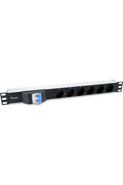 EQUIP 333312 unitate de distribuție a energiei (PDU) 6 prize AC 1U Negru