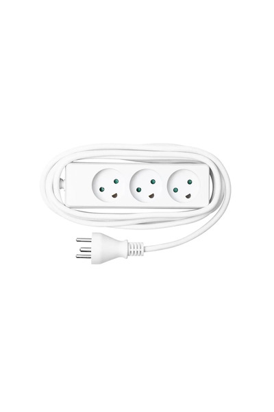 MicroConnect Power strip 3 outlets 5m White With child protection
