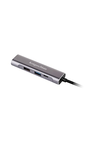 Kruger&Matz Adaptor (HUB) USB Type-C la HDMI/USB3.0/USB2.0/port USB-C