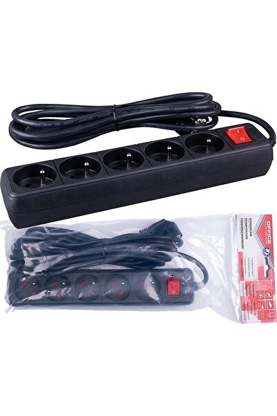 OFFICE products Prelungitor 5m/5g negru