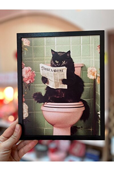 Mr Home Wooden Frame-Toilet Bathroom Table-Wall Decoration-Bathroom Wall Frame
