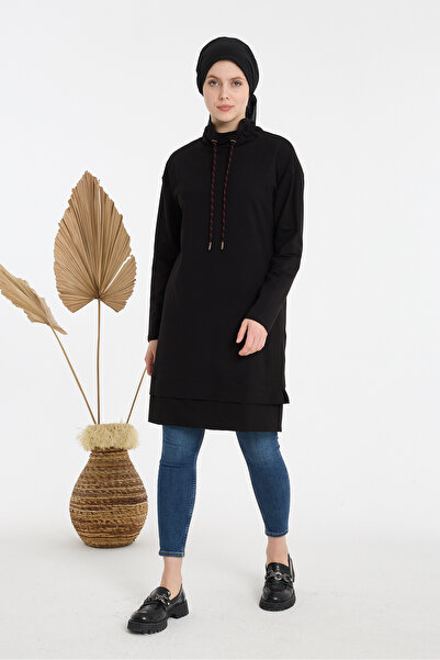 aymiramoda Women's Daily Oversize High-Necked Hijab Sweat Tunic