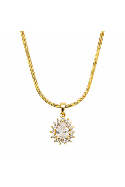 Sjour Premium Italian Chain Women's Necklace Special Series 40 + 5 cm Gold - ...