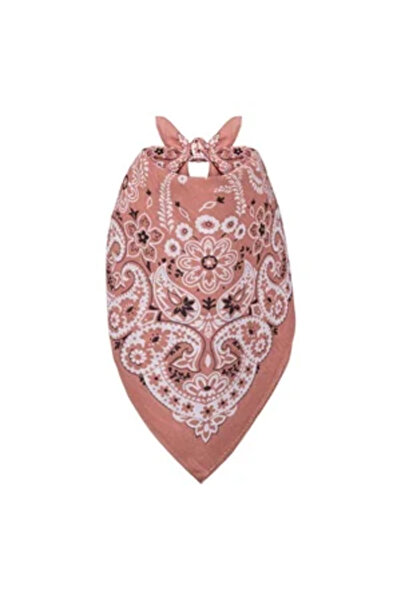 Zumzeria Bandană din bumbac nude cu model Paisley 54x54cm
