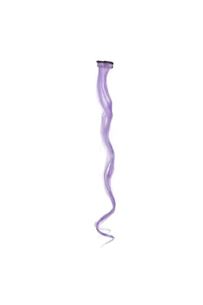 Zumzeria Clamă de păr cu șuviță ondulată blond liliac pentru copii 38cm