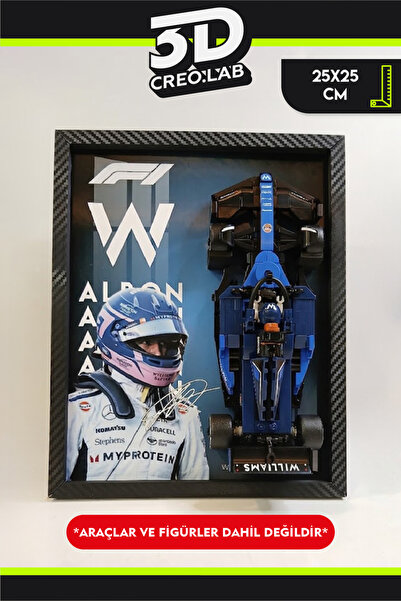 3Dcreo.lab Lego Formula 1 Speed Champions Uyumlu Pilot Baskılı Sanatsal Sergi...