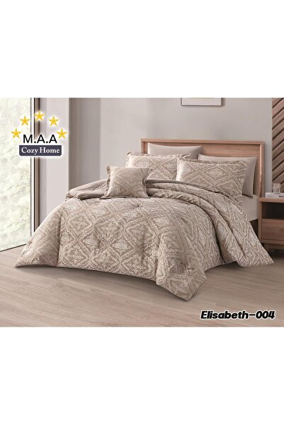 M.A.A Cozyhome Nefirin Jacquard Embroidered Bridal Padded Bedspread-7 Pieces-...