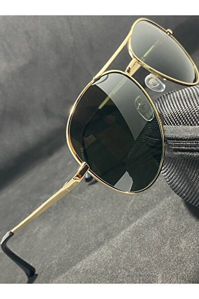 Sunglasses Sunglasses. Polarized, UV400 protection – Gold Frame.