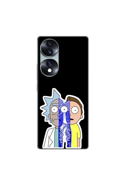 OEM Husa compatibila cu Honor 70 Silicon Gel Tpu Model Rick And Morty Connected