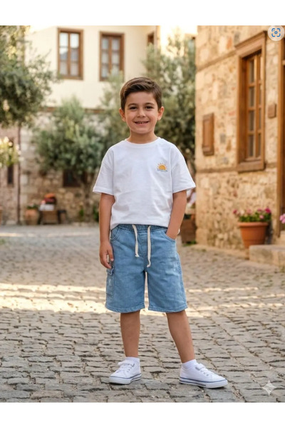 MonAlisa Kids شورت جينز للأولاد