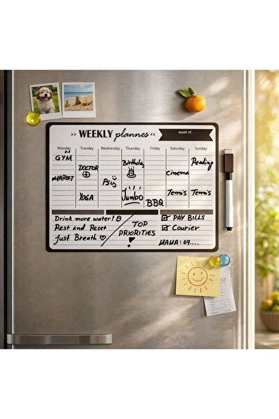 Zumzeria Weekly Magnetic Planner with Marker 28.5x21cm