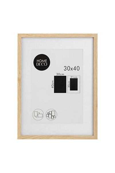 Zumzeria Decorative Wood Frame Art with Color and Message 32x42cm