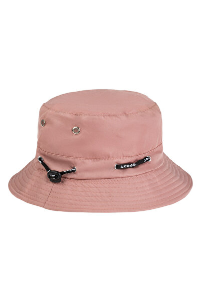 OEM Brown Bucket Hat with Black Ribbon for Women