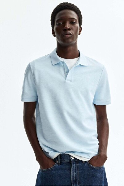 H&M Slim Fit Jacquard-knit polo shirt