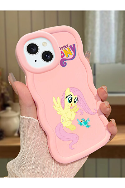 ucuc iPhone 13/14 Uyumlu Pembe Silikon Kılıf Kamera Korumalı Darbe Emici Tasarım