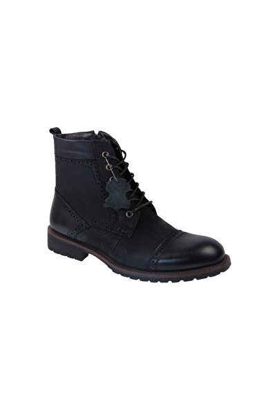 OEM Tsimpolis Shoes A9832 Ανδρικό Αρβυλάκι Δερμάτινο Μαύρο