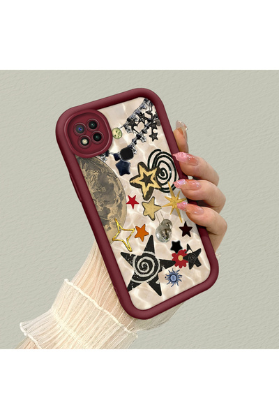 PATTERNOVA Redmi 9C/10A Uyumlu Yıldız Kılıf, Günlük Kullanım İçin Şık ve Uygun