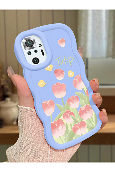 ucuc Redmi Note 10 Pro Uyumlu Mavi Silikon Kılıf Kamera Korumalı Darbe Emici ...