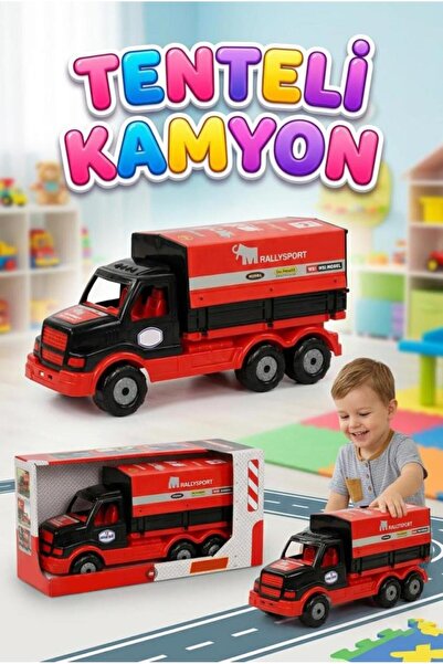 Tıfıl Toys Açılabilir Tenteli Kasalı Büyük Boy 44cm Tekerlekli Ralli Tasarıml...