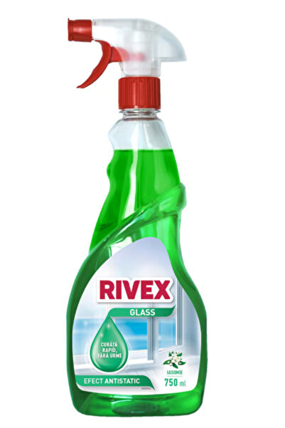 Rivex Solutie de curatat geamuri Glass, Iasomie,750 ml