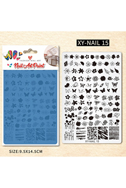 Choice32 15 YYM Mixed Pattern Nail Art Stamping Plates Flower Bow Heart Print...