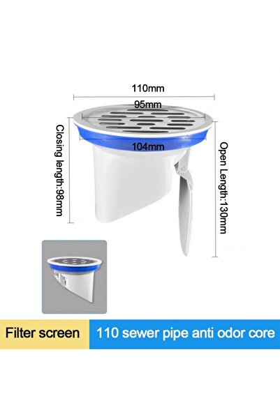 Choice3 3 Anti-leak Drainage Pipe Floor Drains Automatic Closing Odor-resista...