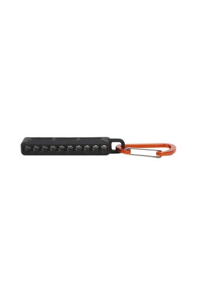 choice2 Black 10 Holes Screwdriver Bit Storage Organizer With Carabiner Drill...