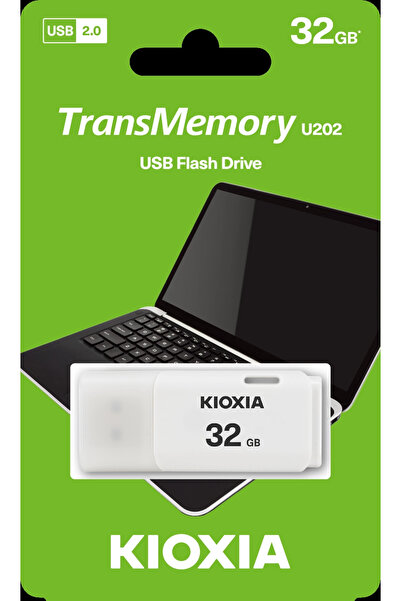 Kioxia ذاكرة يو إس بي 2.0 بيضاء سعة 32 جيجابايت LU202W032GG4