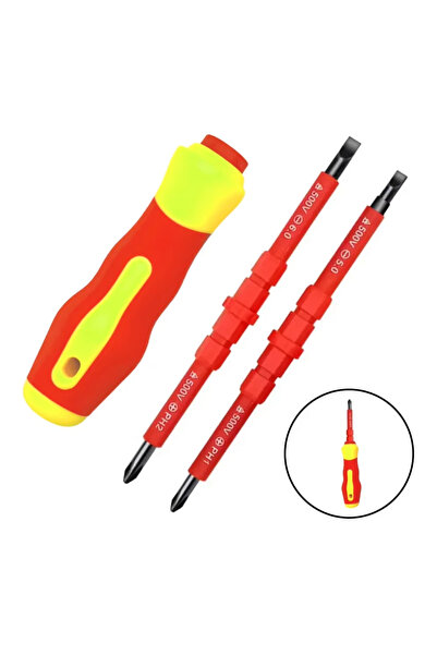 Choice 3 in 1 1000V Insulated Screwdriver Set PH1 PH2 Slotted Cross Bits Elec...