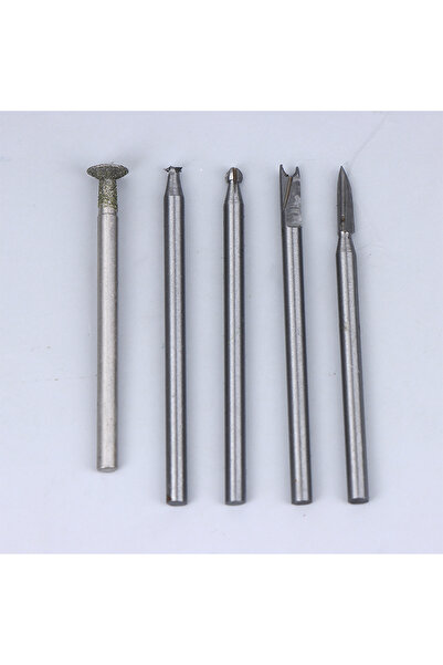 Choice 5pcs 5/6Pcs Wood Carving Drill Bits Set 3mm Shank Compatible Rotary To...