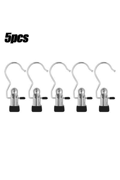 Choice3 XL 5pcs-black Stainless Steel Clothespins Room Organizer 5 - 30pcs Cl...