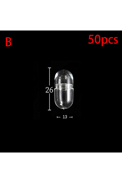 Choice1 B 50Pcs Transparent Mini Empty Plastic Balls Capsule Toys Surprise Ba...