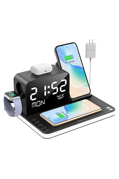 Domars Wireless Charger,7-in-1 Fast Wireless Charging Station,Customisable wi...