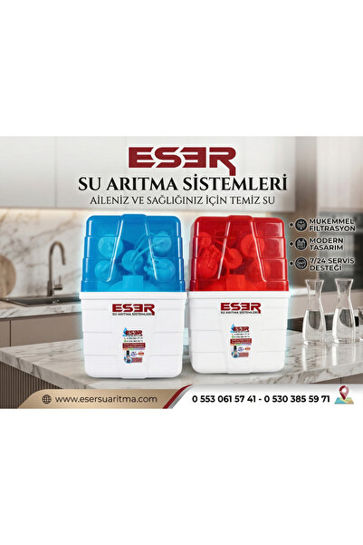 ESER Super M 8 Lt Pompasız 5 Aşamalı Su arıtma sistemi