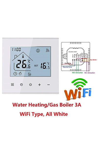 Choice7 GA-3A WIFI-W HEAT M4A ترموستات أرضي ذكي (واي فاي/بدون واي فاي) 3 أمبي...